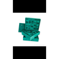 VASSOIO PER OROLOGI VERDE 15 POSTI