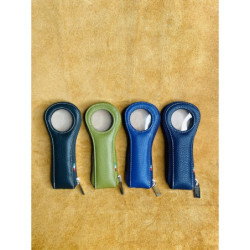ZIP 1 POSTO PELLE CON FINESTRA