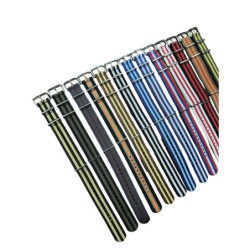 20 MM. NYLON FIBBIA ACCIAIO 5 RIGHE