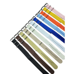 20 MM. NYLON FIBBIA ACCIAIO TINTA UNITA